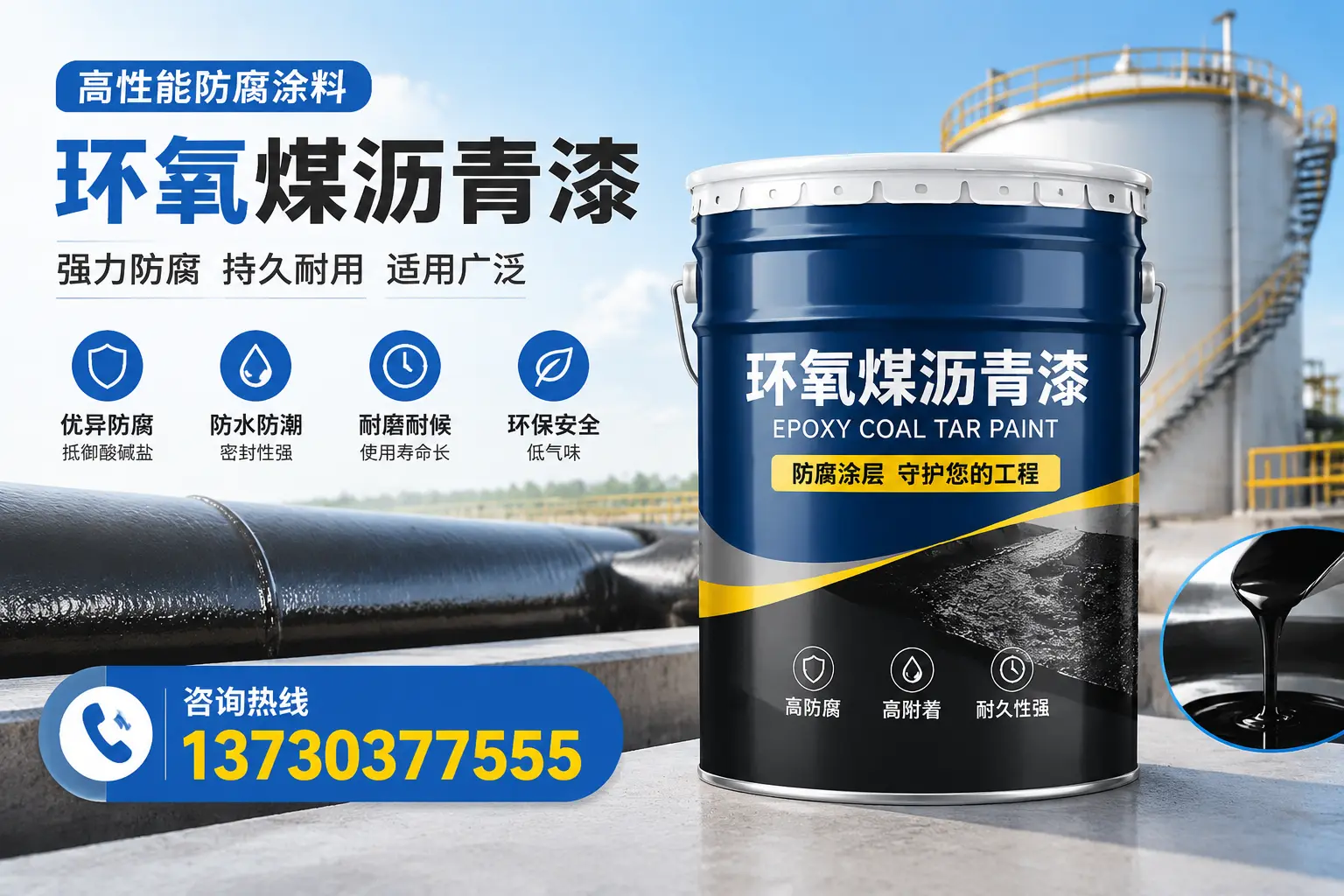 环氧煤沥青漆的耐久性分析,适合任丘的使用场景